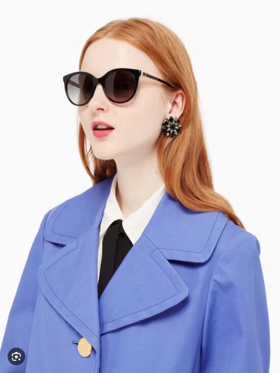 Kate Spade New York Amaya Havana Pink Frame Brown Gradient Lens Sunglasses 53mm main image 5